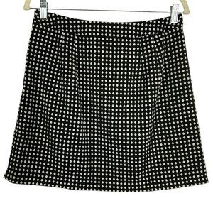 The Limited Polka Dot A-Line Mini Skirt Size 6 Lined